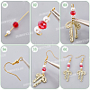 DIY Heart Bowknot Earring Making Kits DIY-SC0031-08-6
