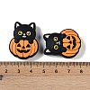 Halloween Theme Silicone Focal Beads SIL-M005-04A-3