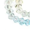 Gradient Color Baking Paint Glass Bead Strands X1-DGLA-A039-T6mm-A012-3