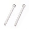 304 Stainless Steel Bar Pendants X-STAS-P186-05P-33mm-1