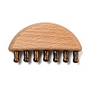 Natural Tiger Eye Scalp Massager AJEW-G058-01B-1