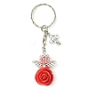 Resin & Alloy & Glass Keychain KEYC-MZ00015-02-1