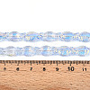 Transparency Electroplate Glass Beads Strands GLAA-T023-40A-02-4