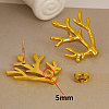 Elegant Ocean Coral 304 Stainless Steel Stud Earrings for Women IC8591-2-3