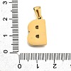 Golden 304 Stainless Steel Pendants STAS-K300-01G-B-3