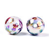 Ocean Theme Printed Opaque Acrylic Beads MACR-T048-07B-2