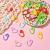 80Pcs 8 Colors Eco-Friendly ABS Plastic Knitting Crochet Locking Stitch Markers Holder FIND-YW0005-36-3