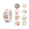 8 Patterns Easter Theme Self Adhesive Paper Sticker Rolls DIY-C060-03Q-1