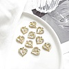 Golden Platinum Alloy Rhinestone Pendants PW-WG171B1-04-1