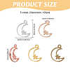 100Pcs 5 Colors Alloy Pendants FIND-CA0009-95-2