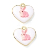 Printed Brass Pendants KK-CBA42CA-02G-1