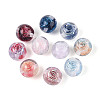 Transparent Inner Flower Resin Beads RESI-T061-08M-2