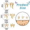 10Pcs Brass Micro Pave Cubic Zirconia Pendants KK-YW0003-15-3