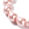 Electroplated Glass Imitation Pearl Beads Strands BSHE-G035-01B-03-1-3