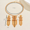 Vintage Alloy Tassel Hollow Flower Earrings & Necklaces Sets for Women BI3296-2