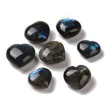 Heart Natural Labradorite Palm Stones G-K338-03