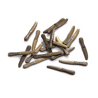 100Pcs Alloy Silverware Miniature Ornaments PW-WGF7D5F-07-1