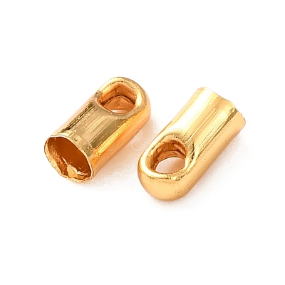 Brass Cord Ends KK-C157-10B-G-1
