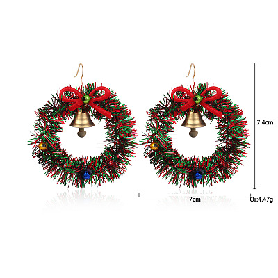 Christmas Alloy Dangle Earrings FS-WGC5D36-06-1