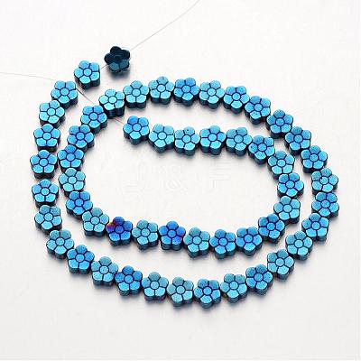 Electroplate Non-magnetic Synthetic Hematite Beads Strands G-F300-07-1