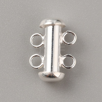 Sterling Silver Slide Lock Clasps STER-WH0008-33-1