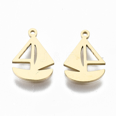 304 Stainless Steel Charms STAS-S116-076G-1
