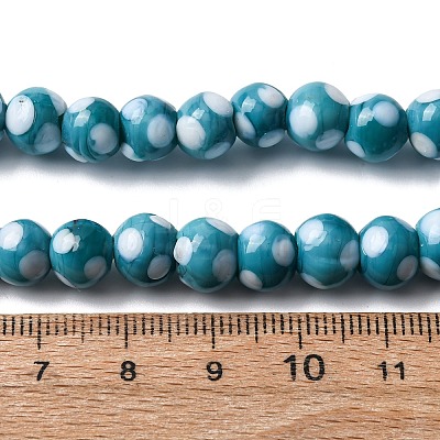 Handmade Lampwork Beads LAMP-D002-8mm-01E-1