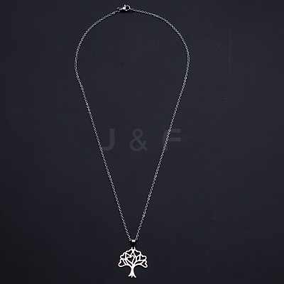 Non-Tarnish 201 Stainless Steel Pendants Necklaces LS-NJEW-S105-JN694-45-1-1