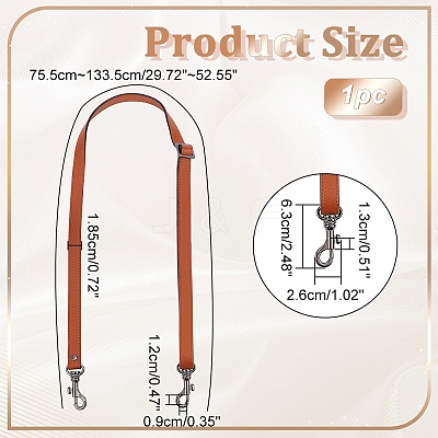 Leather Bag Strap PURS-WH0005-46B-02-1