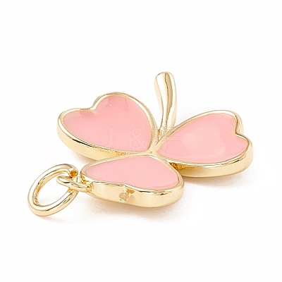 Brass Enamel Pendants KK-P217-03G-1