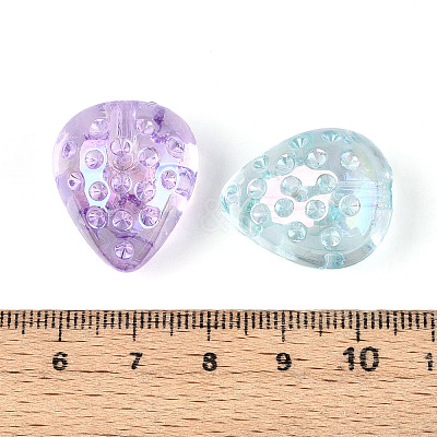 UV Plating Transparent Acrylic Beads OACR-N146-05-1