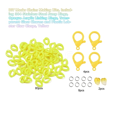 DIY Masks Chains Making Kits DIY-YW0002-74D-1