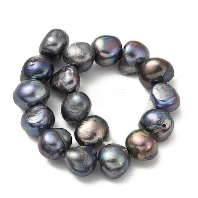 Dyed Natural Cultured Freshwater Pearl Beads Strands PEAR-A006-13C-1