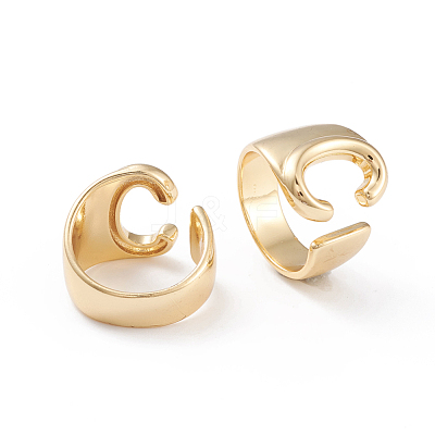 Brass Cuff Rings RJEW-L097-06C-1