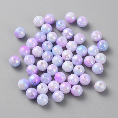 Opaque Acrylic Beads SACR-CJC0008-02B-1