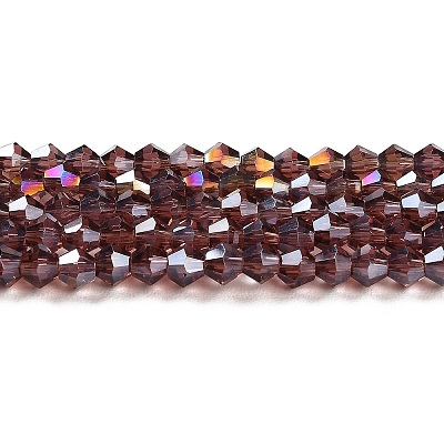 Transparent Electroplate Glass Beads Strands EGLA-A039-T2mm-B05-1