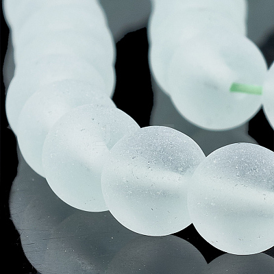 Green Watermelon Stone Glass Beads Strands G-T106-320-1