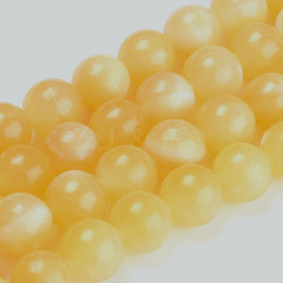 Natural Topaz Jade Beads Strands X-G-E266-11A-10mm-1