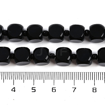 Natural Black Onyx(Dyed & Heated) Beads Strands G-B125-F01-01-1