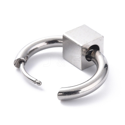 Non-Tarnish 304 Stainless Steel Hoop Earrings STAS-B030-03A-1