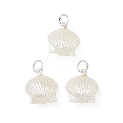 ABS Imitation Pearl Pendants PALLOY-JF05669-01-1