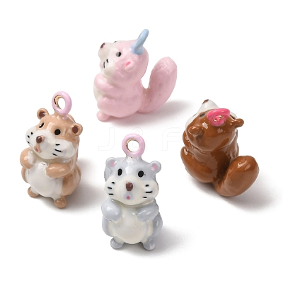Alloy Enamel Pendants AL-CBA61EE-07-1