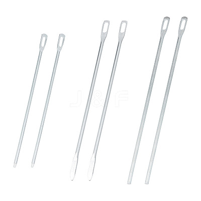 6Pcs 3 Styles Nickel Galvanizing Quick & Easy Drawstring Threader Tool TOOL-DC0001-09-1