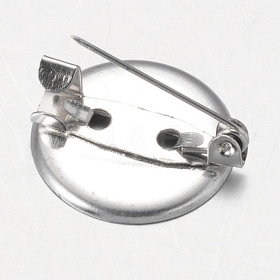 Iron Pin Backs Brooch Findings LS-E040Y-1