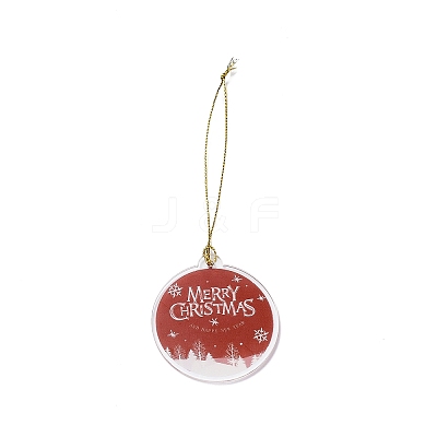 Christmas Theme Acrylic Pendant Decoration LS-HJEW-G021-01A-1