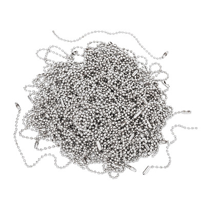 4 Styles Iron Ball Chains for Price Tag Chains FIND-TA0006-11-1