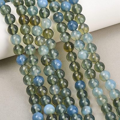 Handmade Lampwork Beads Strand LAMP-B056-8mm-19-1