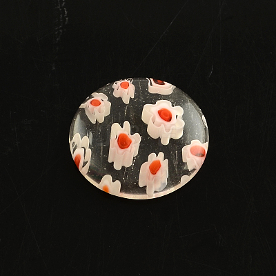 Handmade Millefiori Glass Cabochons LK-R006-07-1