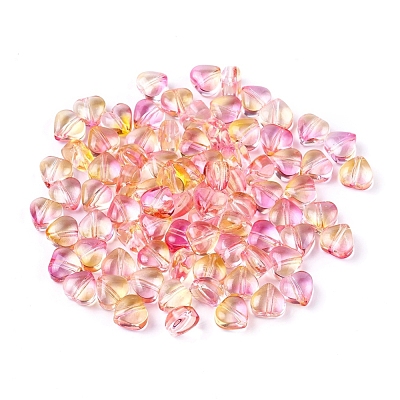 Electroplate Glass Beads EGLA-E059-F-1