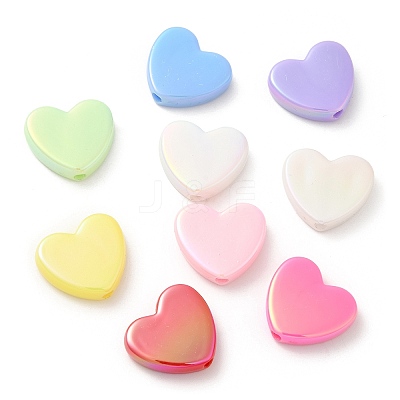 UV Plating Opaque Acrylic Beads SACR-L005-07-1